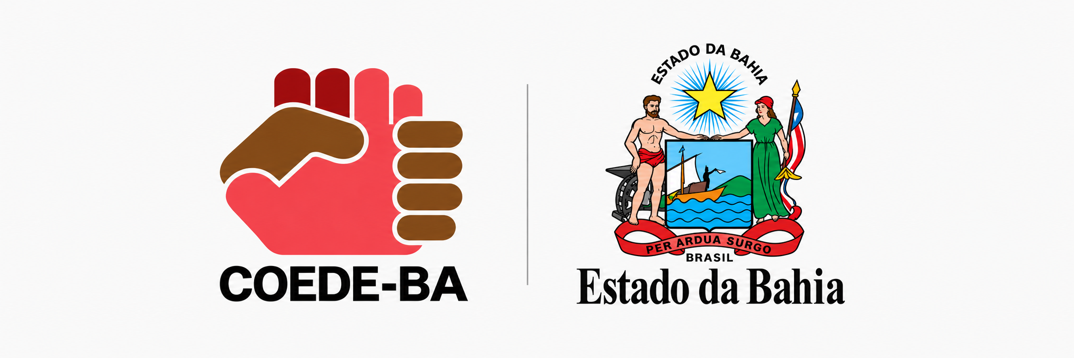Marcas oficiais do COEDE-BA e do Estado da Bahia
